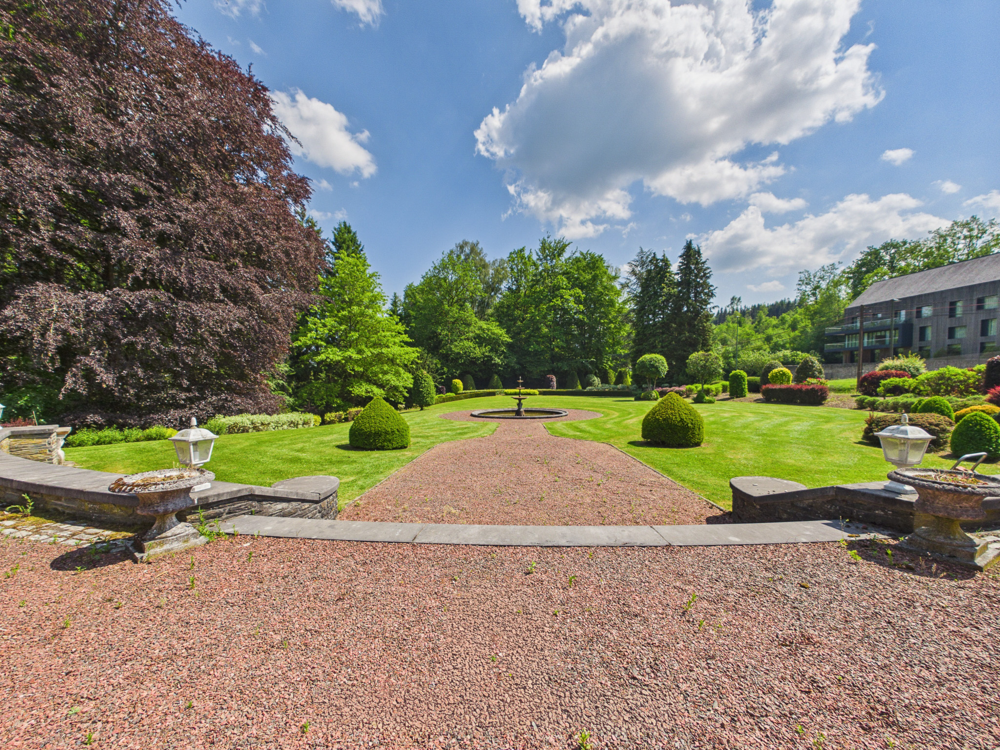 Jardin et architecture du domaine